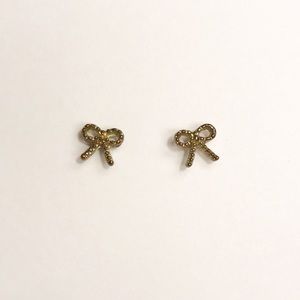 Tiny Bow Stud Earrings